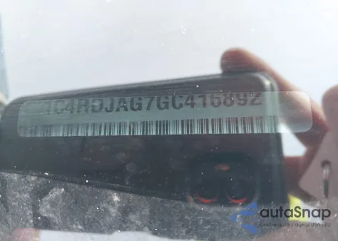 2016 Dodge Durango Sxt z USA, uszkodzony, nr VIN 1C4RDJAG7GC416892